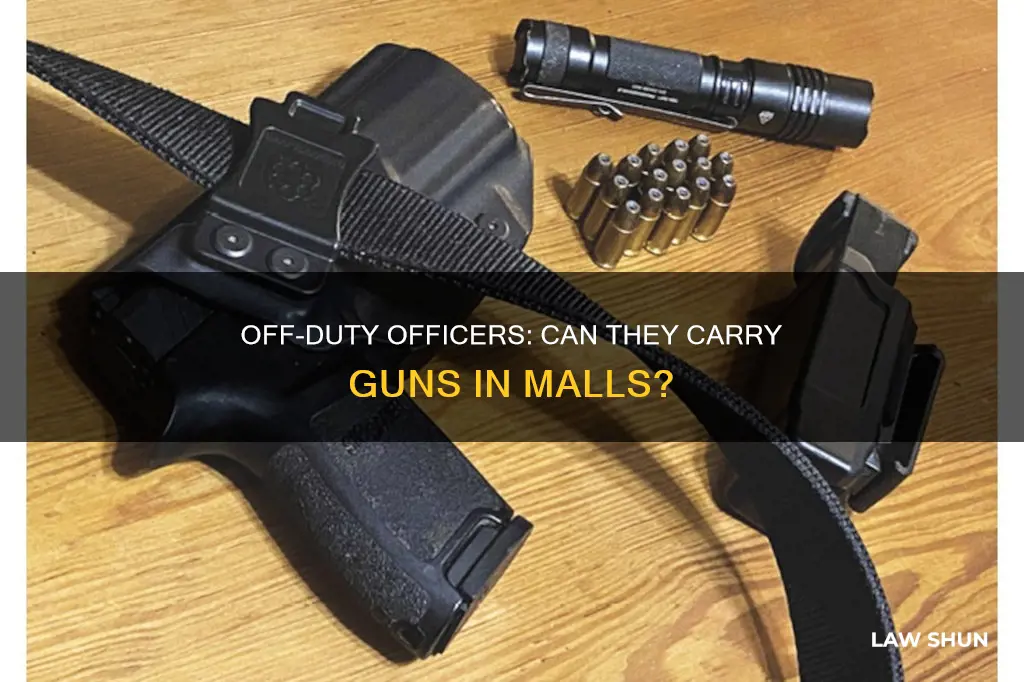 can law enforcement carry into a mall off duty