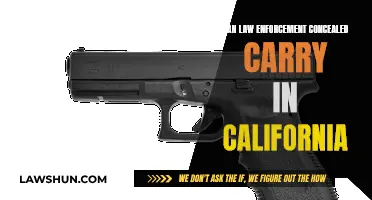 California's Law Enforcement: Concealed Carry Rules