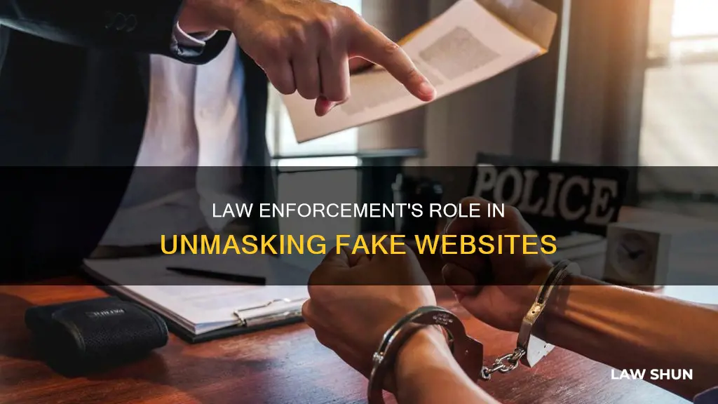 can law enforcement figure out who is who fake websites