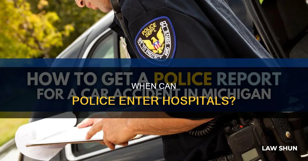 can law enforcement force admit to hospit