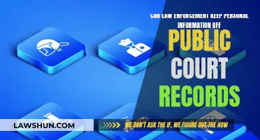 Court Records: Can Police Keep Personal Info Private?