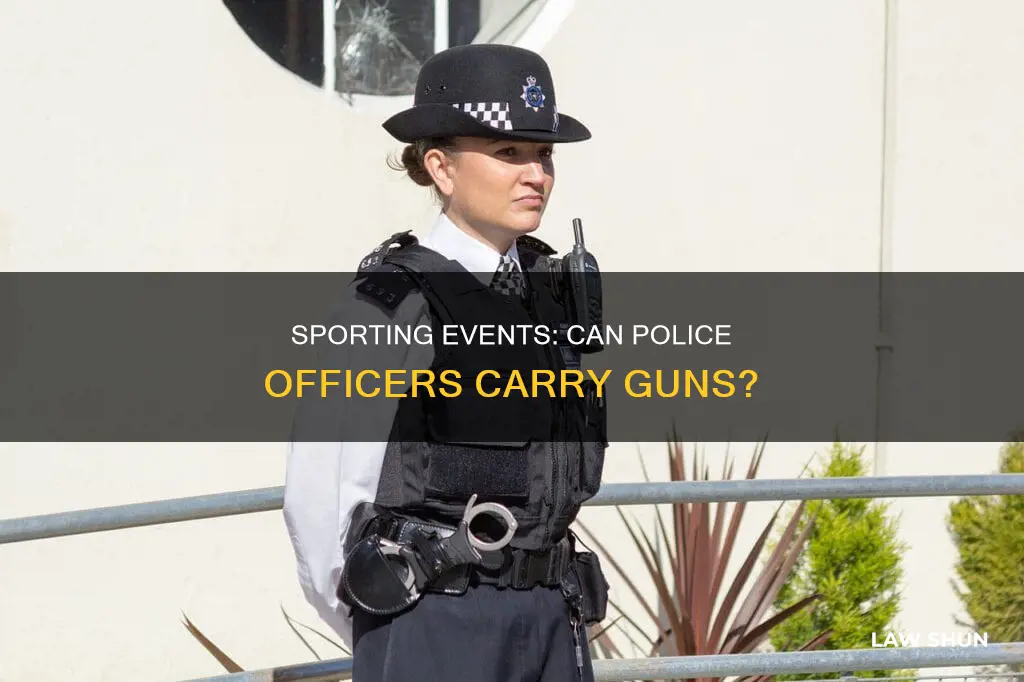 can law enforcement officers carry in a sporting event