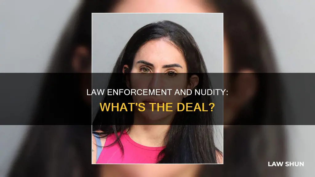 can law enforcement post nudity