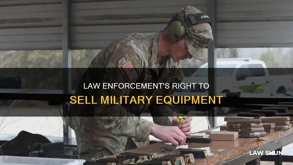 can law enforcement sell you mil le only
