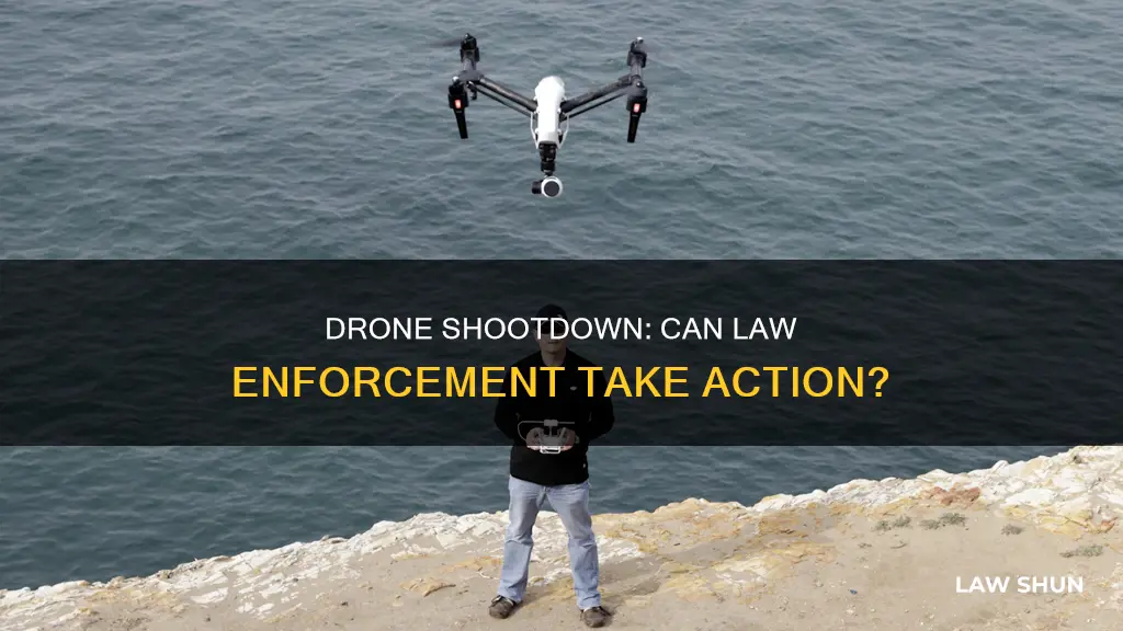 can law enforcement shoot down a drone