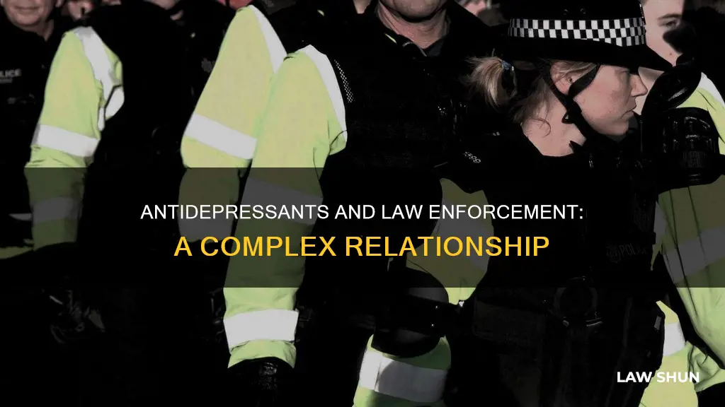 can law enforcement take antidepressants