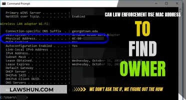 Law Enforcement's Ability to Track Owners via MAC Addresses