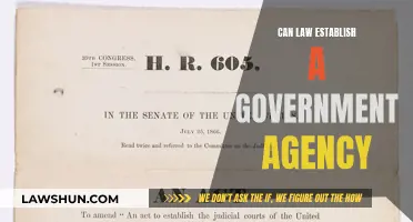 Establishing Government Agencies: The Role of Law