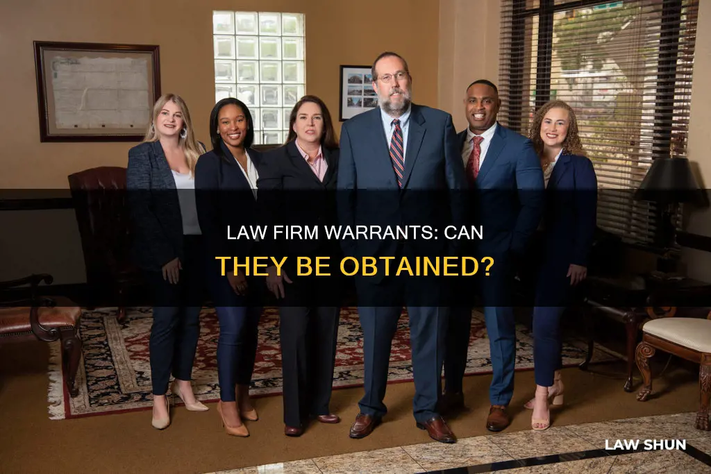 can law firm get warrants
