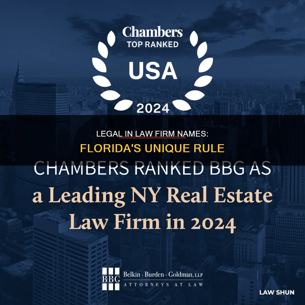 can law firm have legal in it florida