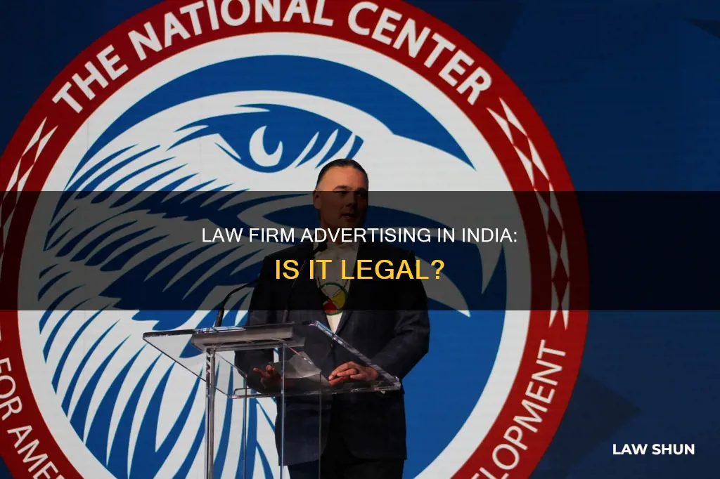 can law firms advertise in india