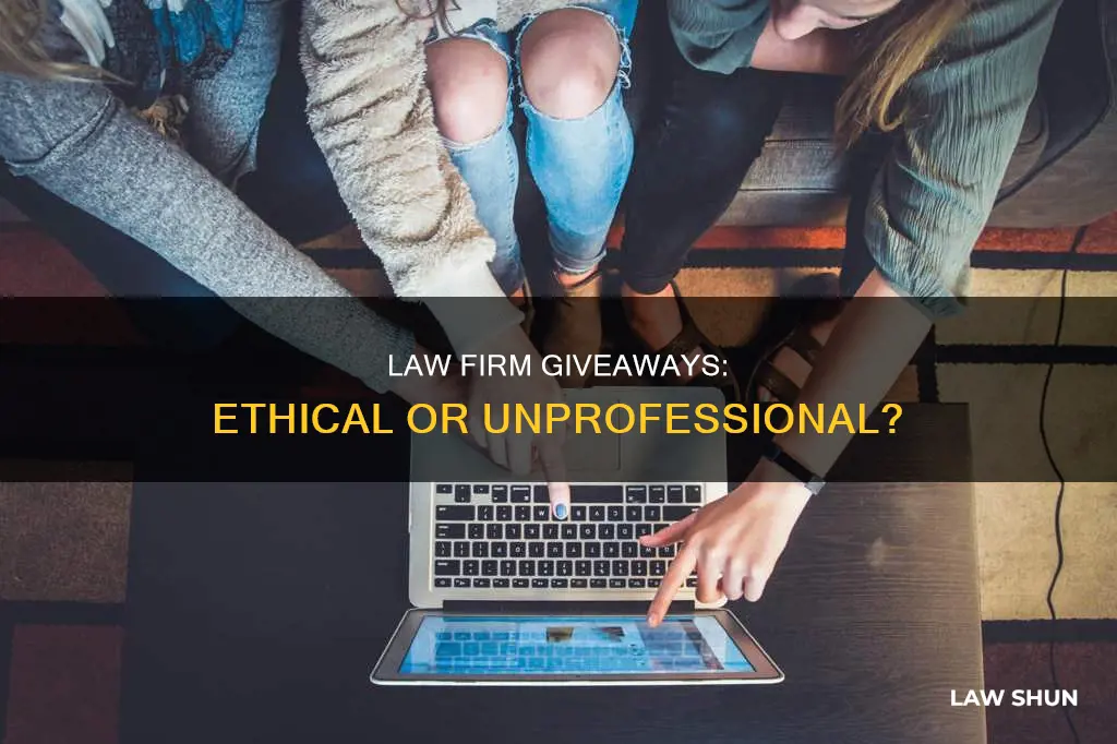 can law firms do giveaways