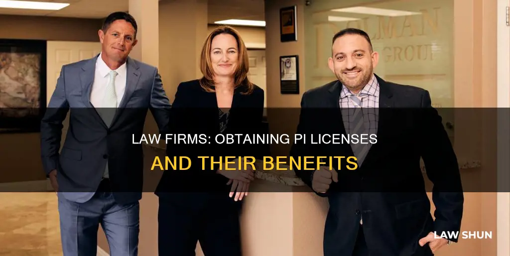 can law firms get pi liceses