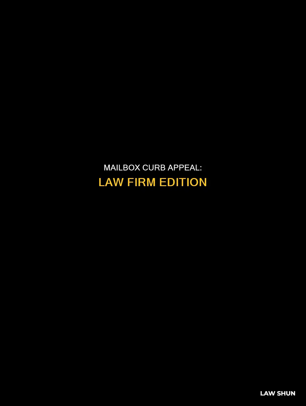 can law firms have mail boxes on the curb