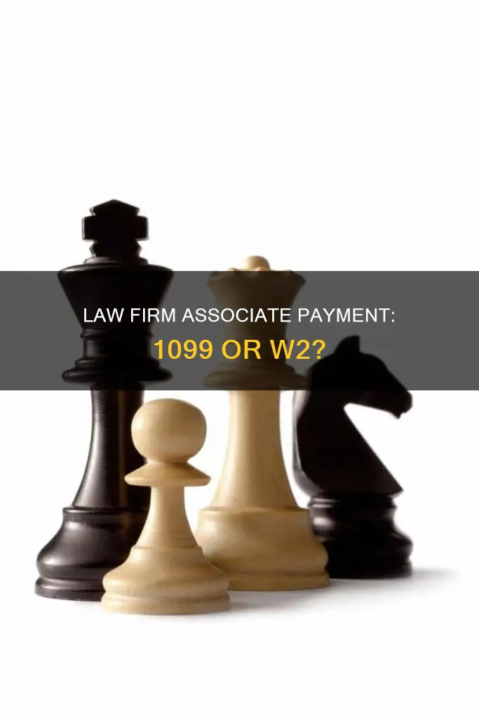 can law firms pay associates 1099 and w2