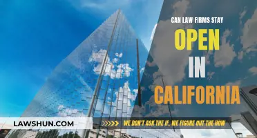 Law Firms in California: Open or Shut?