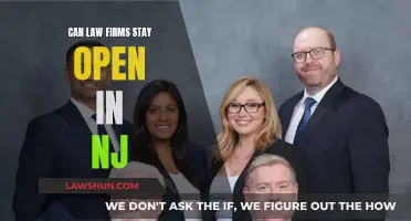Law Firms in NJ: Open or Shut?