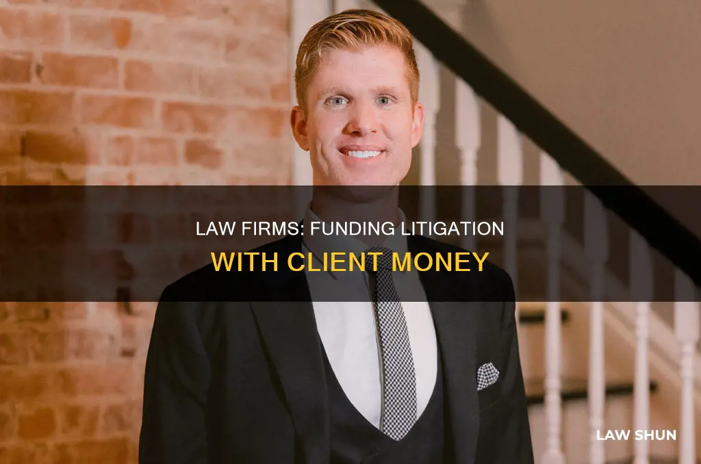 can law firms take money to support litigation