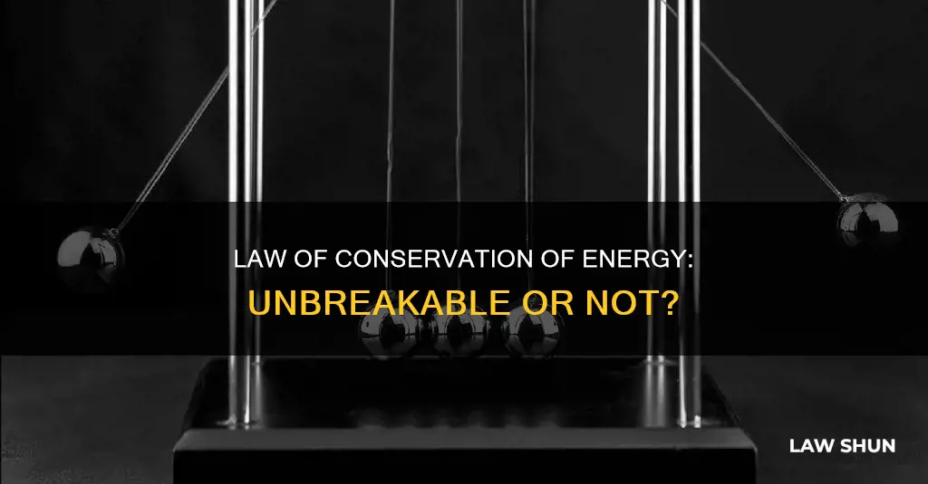 can law of conservation of energy be violated