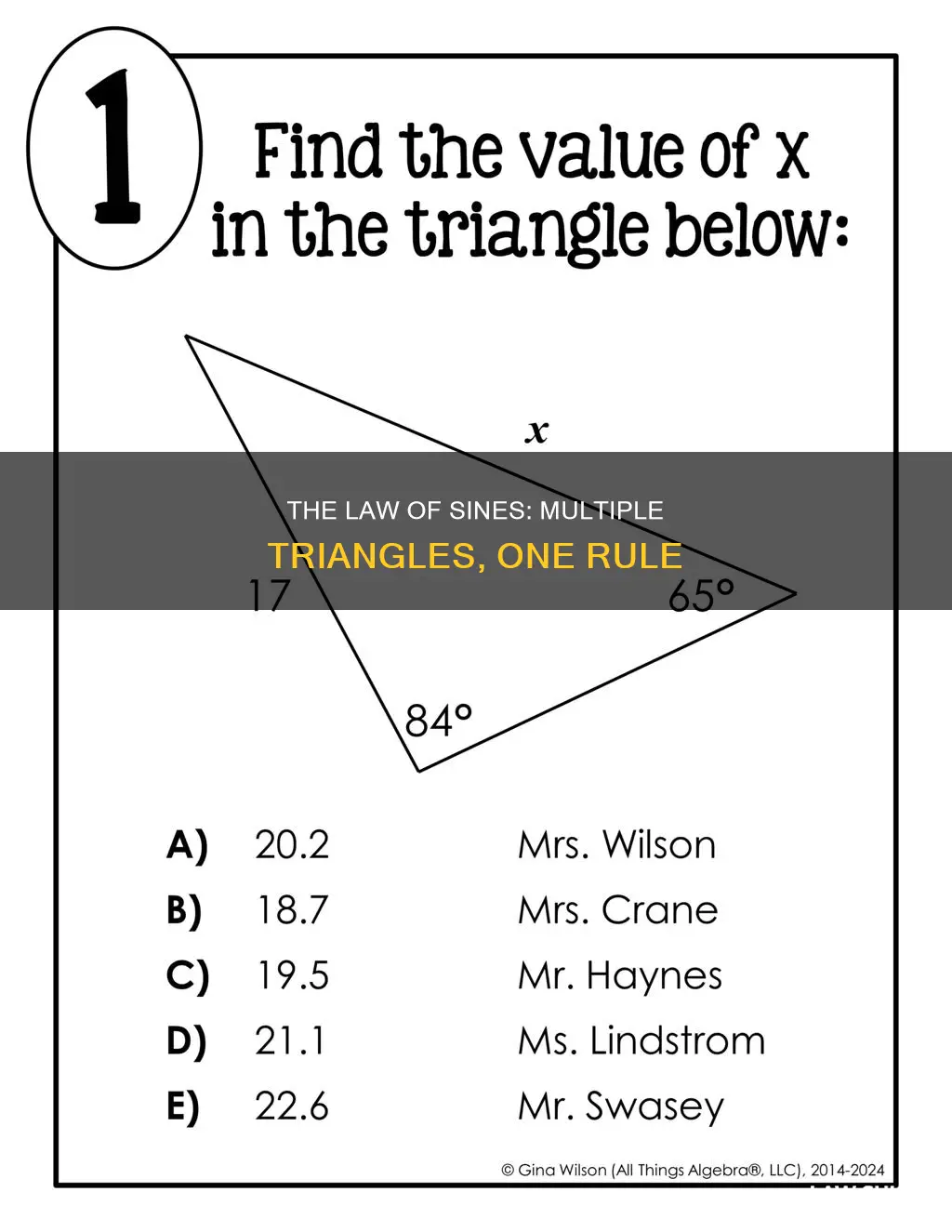can law of sines have two triangles