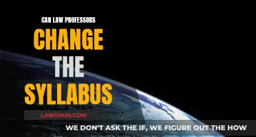 Law Syllabus Evolution: Professors' Power to Change Curriculum