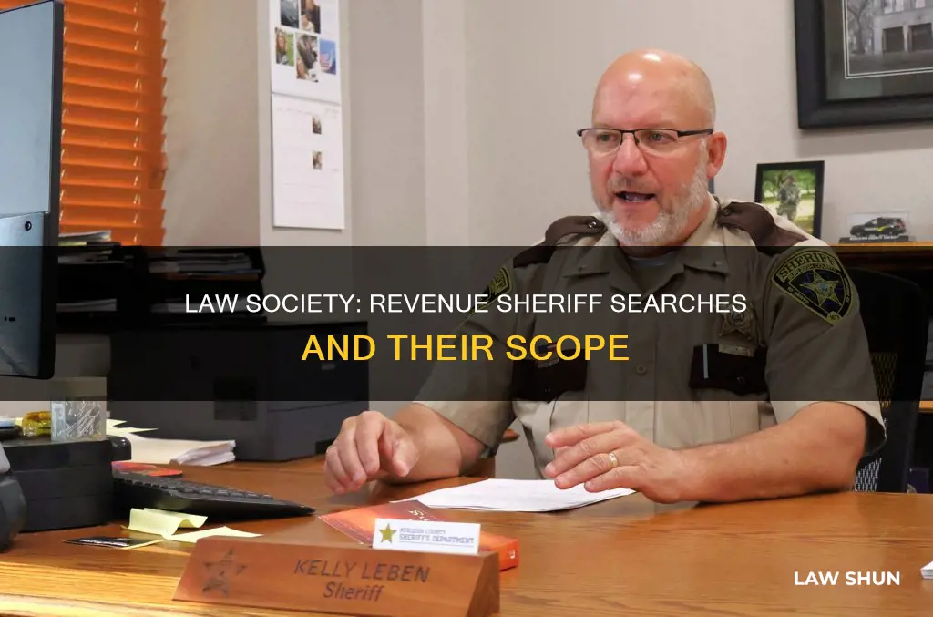 can law society do revenue sheriff search
