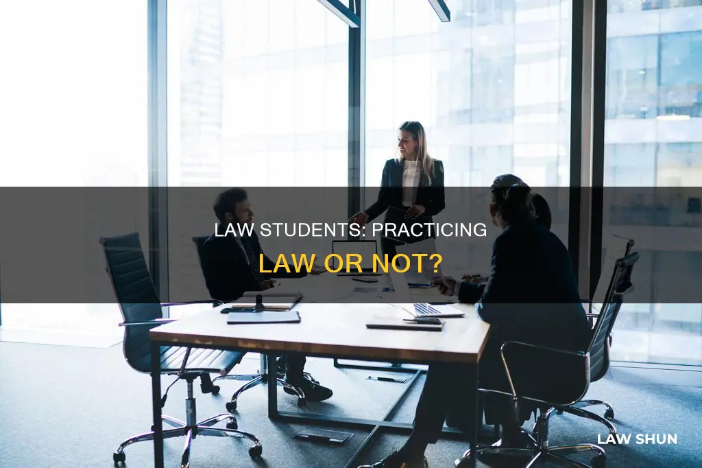 can law students act as lawyers
