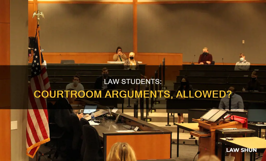 can law students argue in court