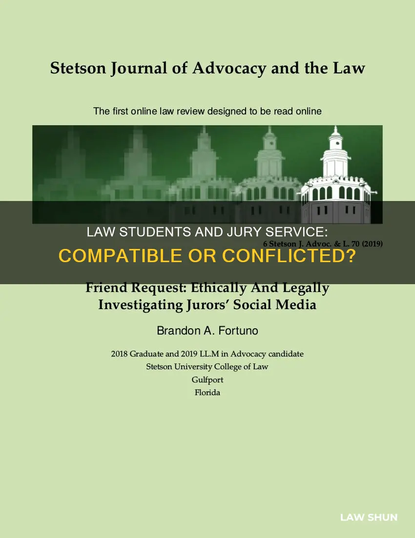 can law students serve on juries