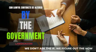 Lawful Contracts: Government Interference and Alteration Rights