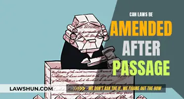 Amending Laws: Post-Passage Changes Explored