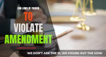 Amendment Violation: Can Laws Be Passed?