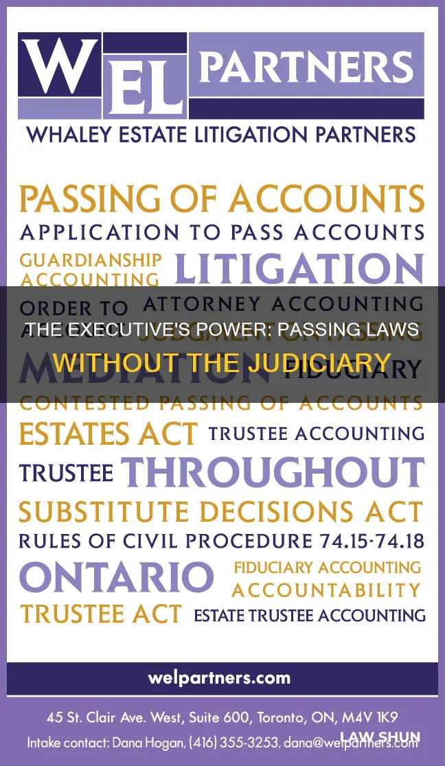 can laws be passed without the judiciary