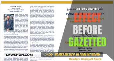 The Law's Effect: Before or After Gazetting?