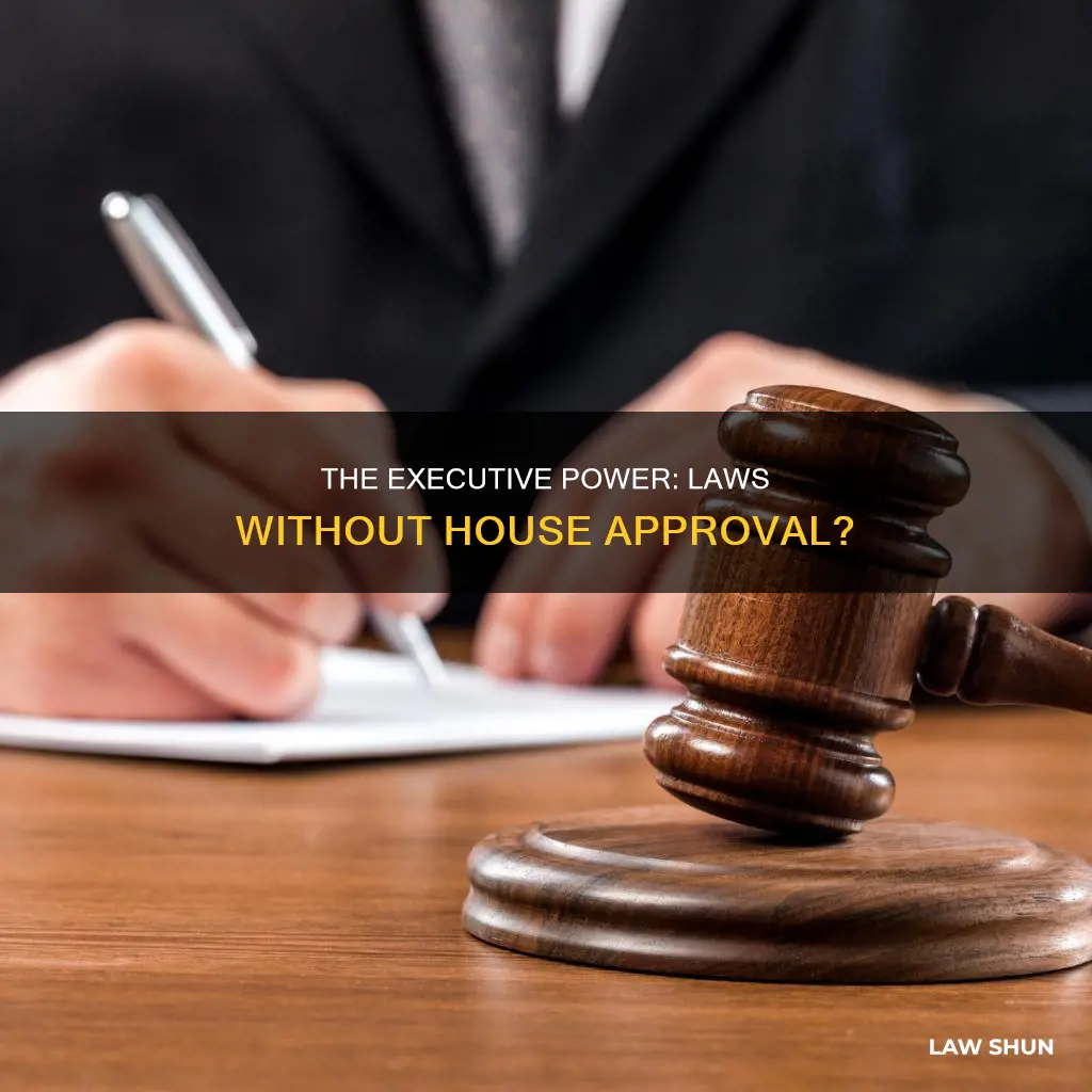 can laws pass witjout the house approval