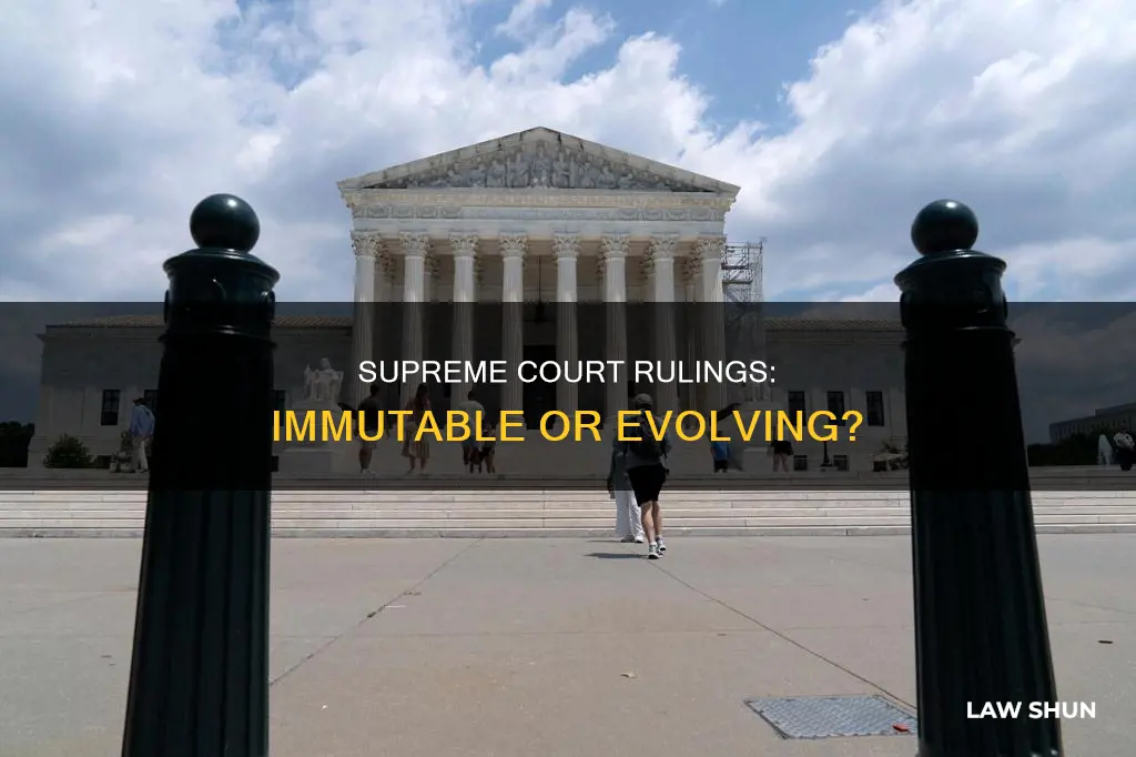 can laws passed by supreme court be changed