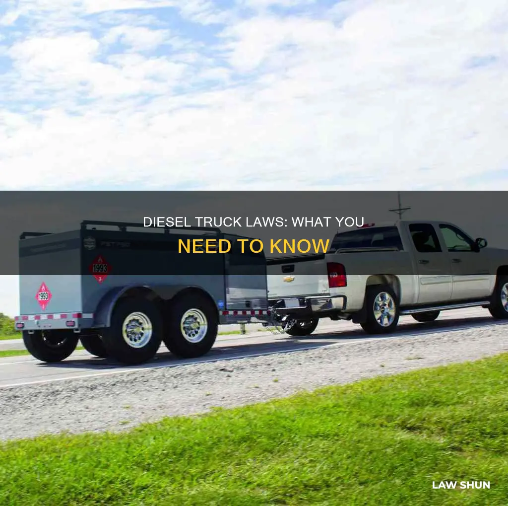 can laws regarding diesel trucks