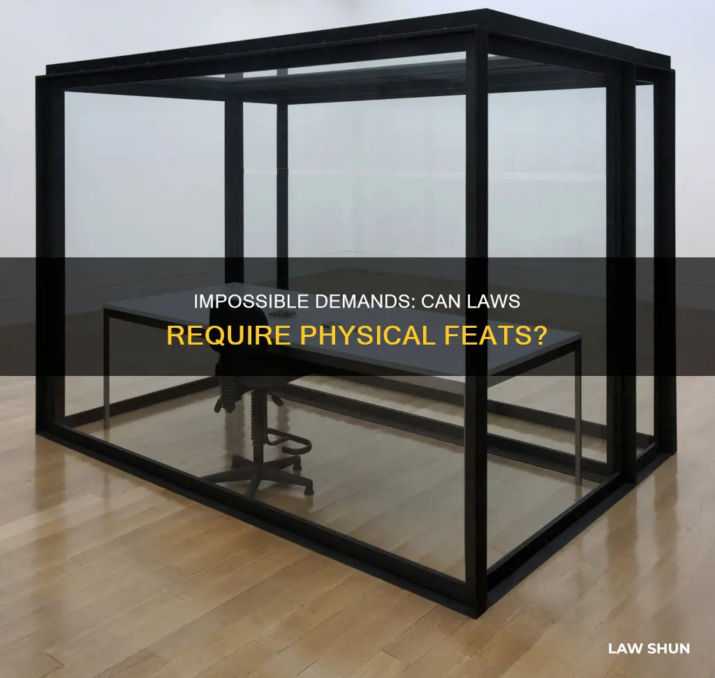 can laws require something that is physically impossible