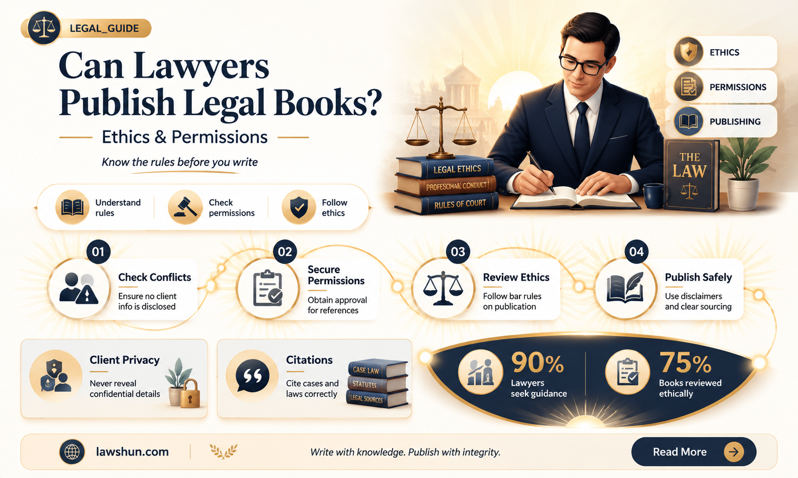 are lawyers allowed to write books about the law