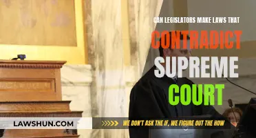 Legislators' Laws: Contradicting the Supreme Court?