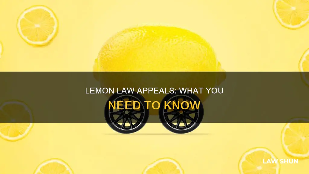 can lemon law decision be appealed