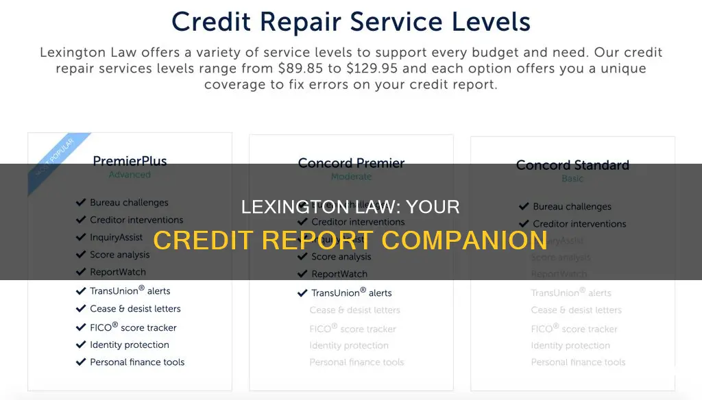 can lexington law get my credit report
