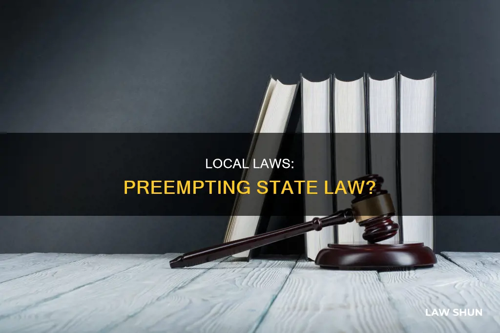 can local law preempt state law