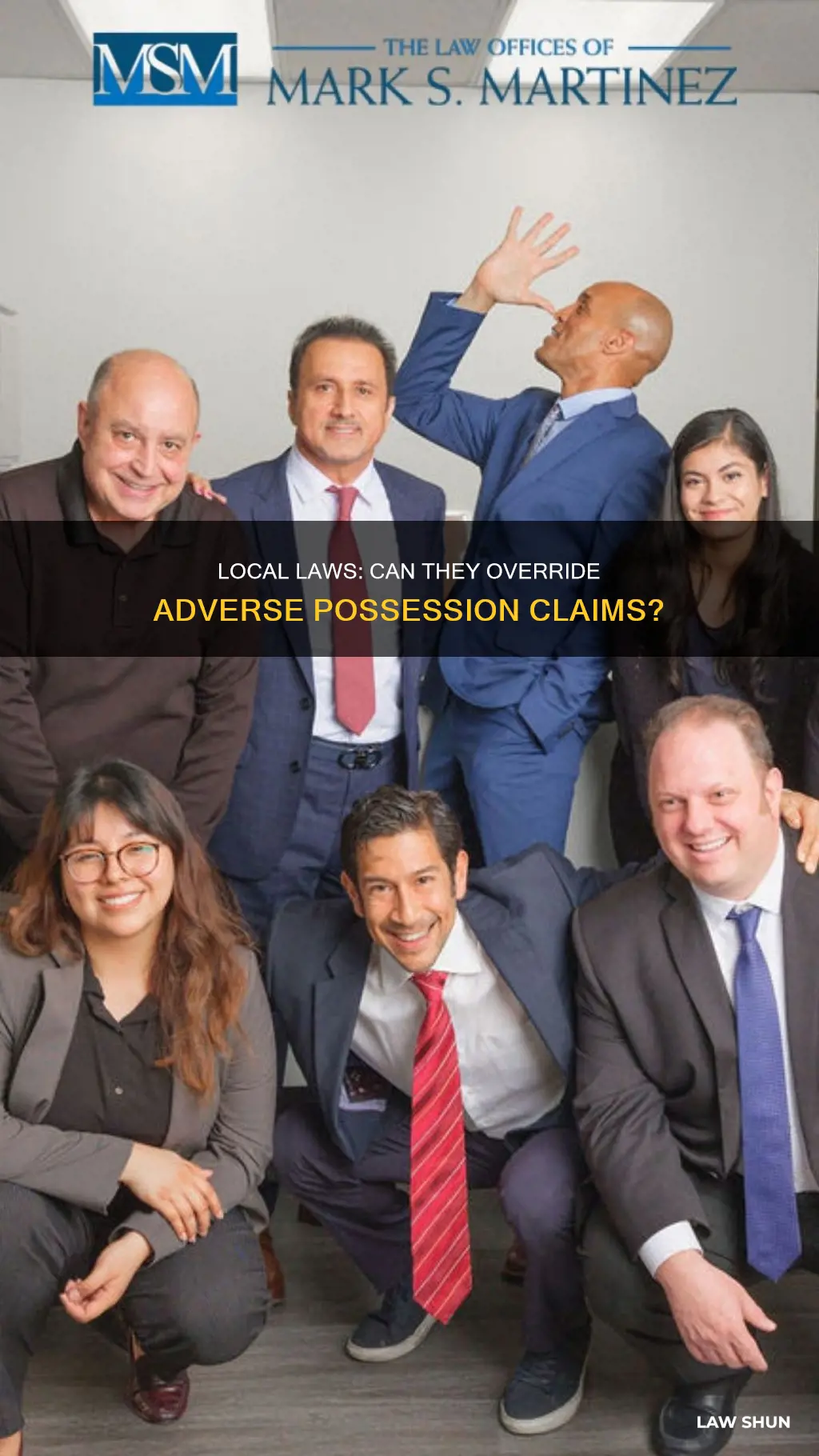 can local law supercede adverse posession claim