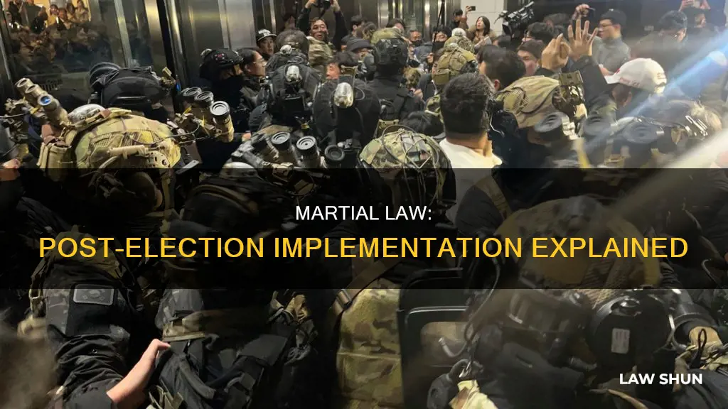 can martial law be enforced after presidential election is over