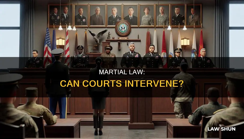 can martial law be stopped by court order
