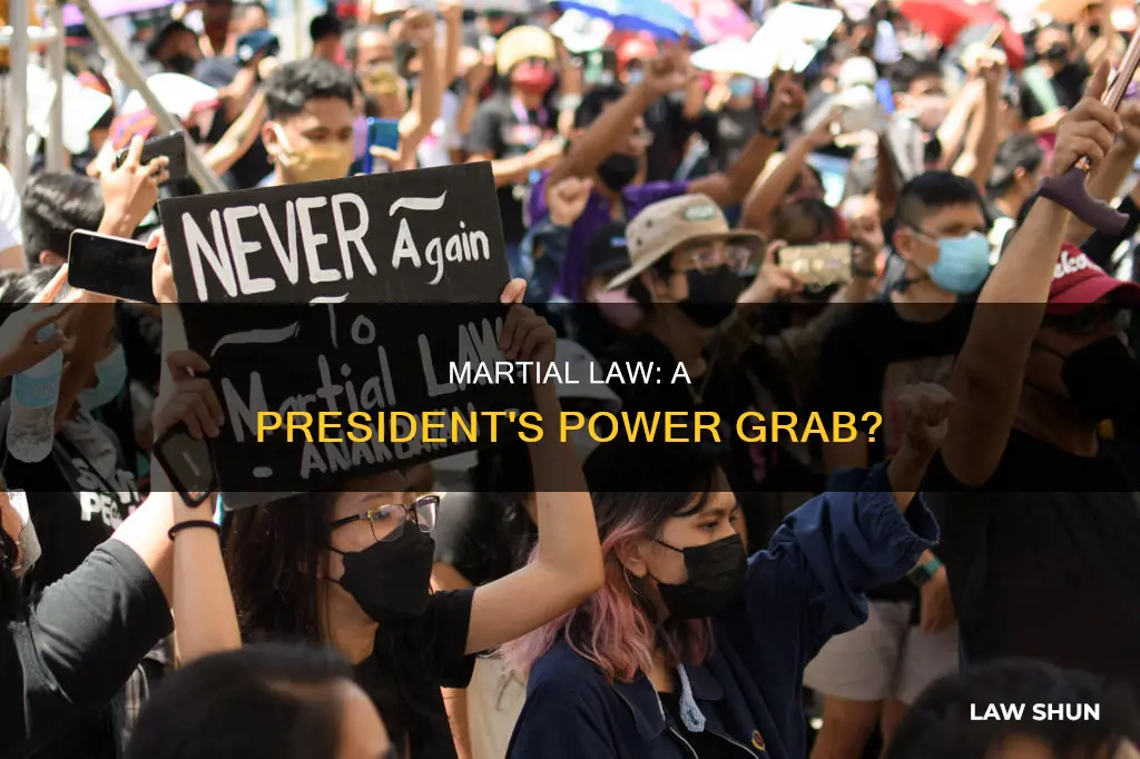 can martial law be used to stay in office