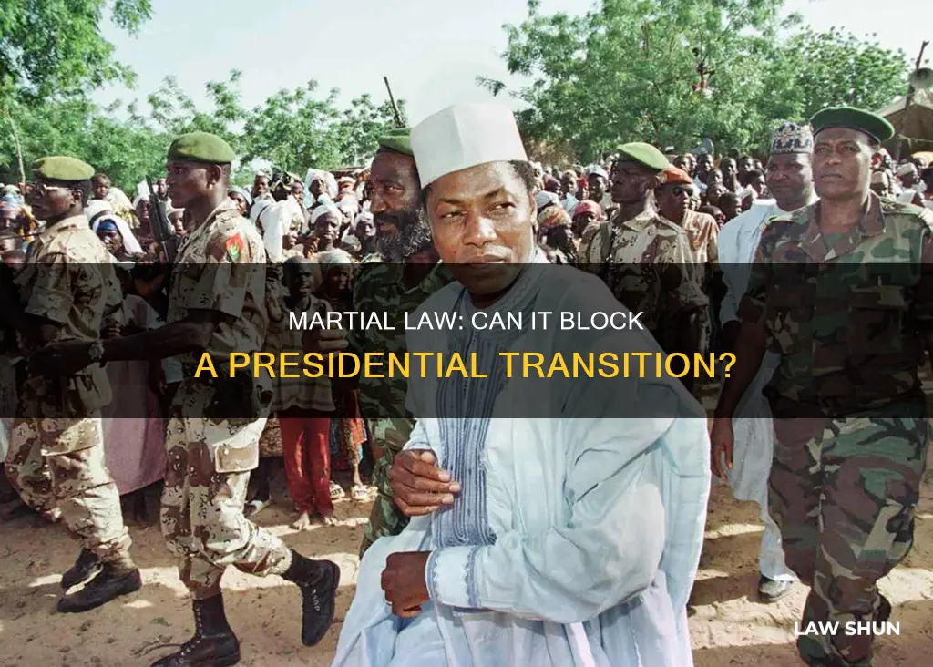 can martial law stop a presidential transition