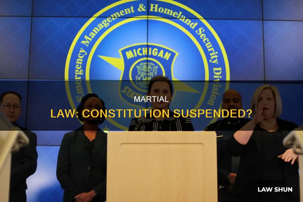 can martial law suspend the constitution