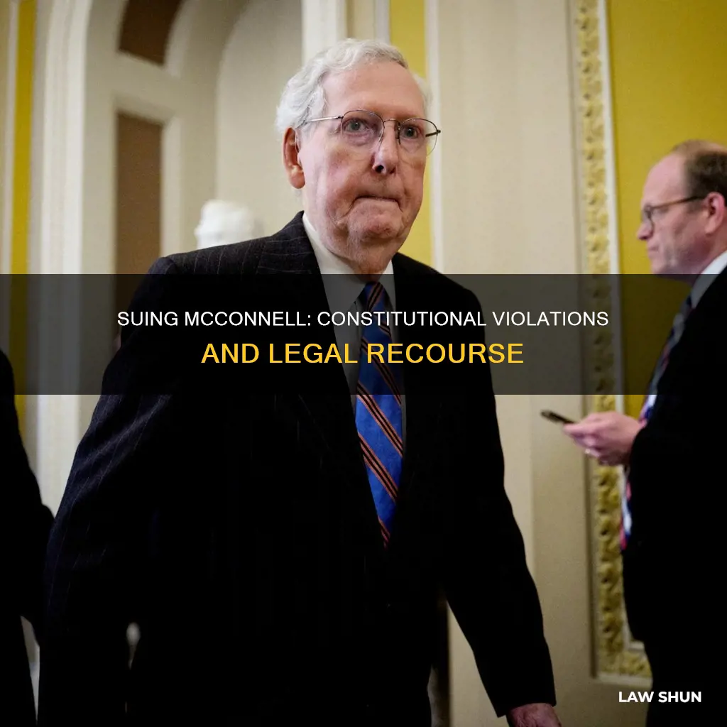 can mcconnell be sued for violation of constitutional laws